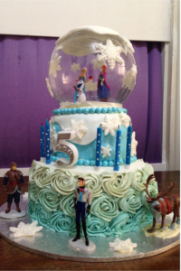 Magic Unicorn Kids Parties - Frozen Themed Birthday Cake